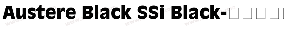 Austere Black SSi Black字体转换